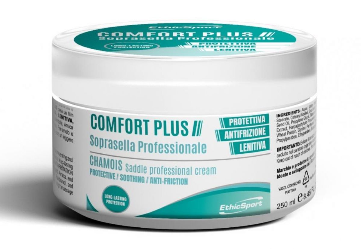 Crema ETHICSPORT PROFESSIONALE LENITIVA, PROTETTIVA E ANTIFRIZIONE - SOPRASELLA  barattolo da 250ml