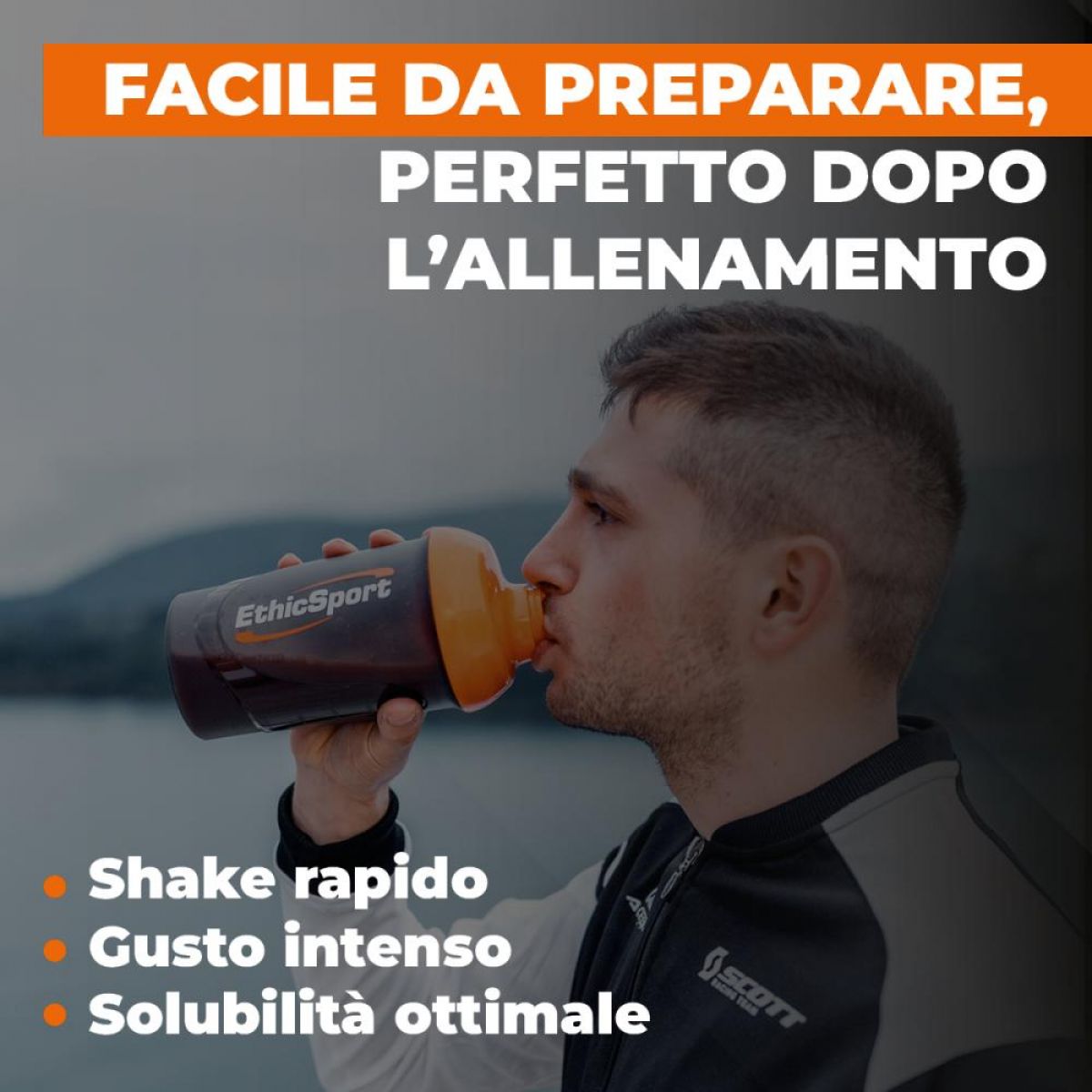 Proteine ETHIC SPORT WHEY PRO + CON COLLAGENE IDROLIZZATO, EAA, LACTOSPORE® E DIGEZYME®.  Busta 700 gr
