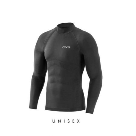 Maglia Intima OXB IMPACT 5066 Manica Lunga collo alto Nero Mis. M/L (46-50)